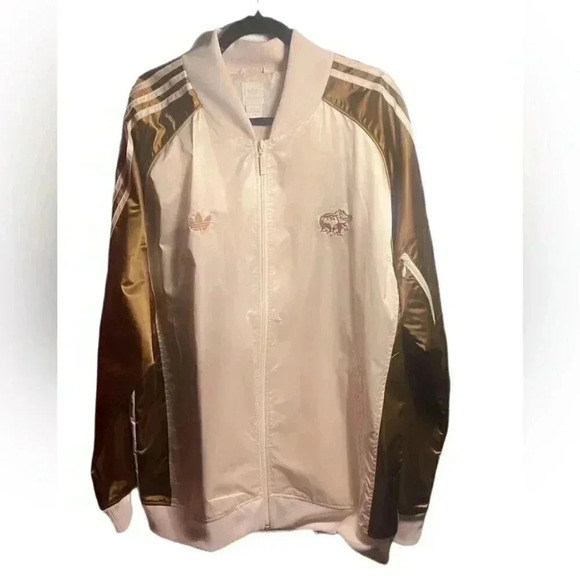 Vintage Adidas Alligator nylon long sleeve lightweight oversized unisex jacket L
